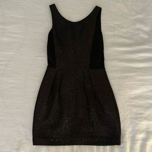 Aritzia Babaton Black Shimmer Dress
